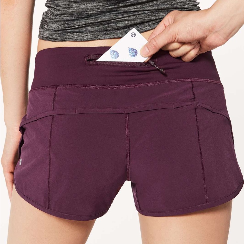 Dark purple lululemon shorts